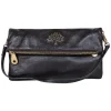 Mulberry - Dark Maroon Shiny Leather Convertible Shoulder Bag & Crossbody