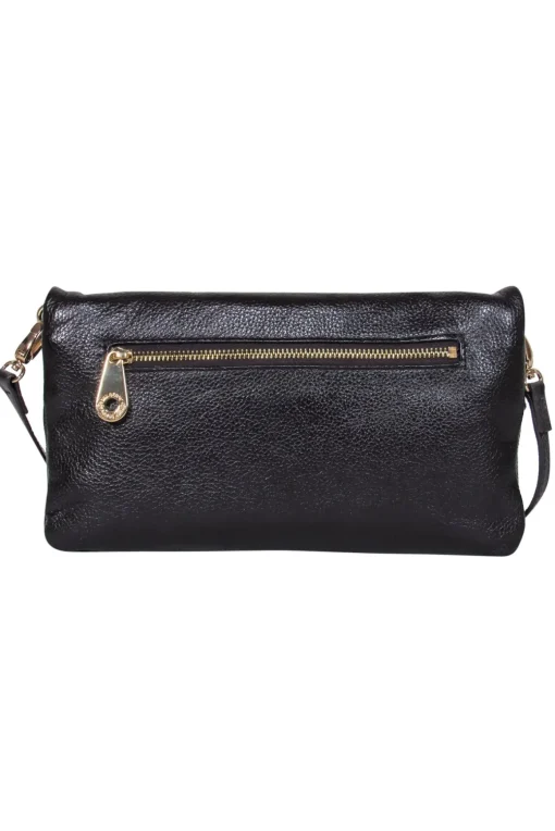 Mulberry - Dark Maroon Shiny Leather Convertible Shoulder Bag & Crossbody