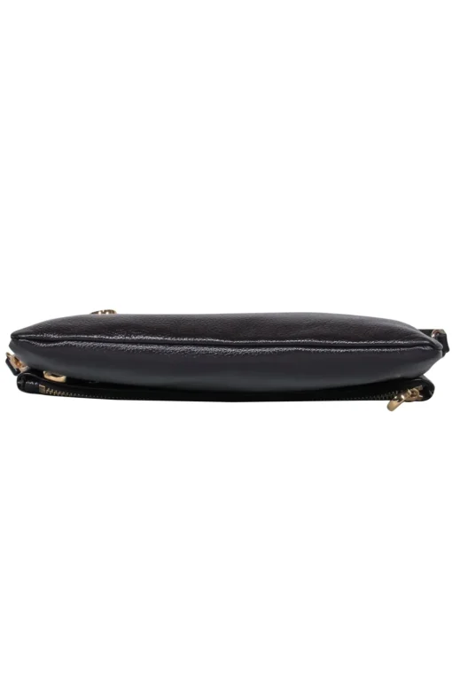 Mulberry - Dark Maroon Shiny Leather Convertible Shoulder Bag & Crossbody