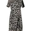 Nanette Lepore - Animal Print Dress w/ Zipper Hem Sz 2