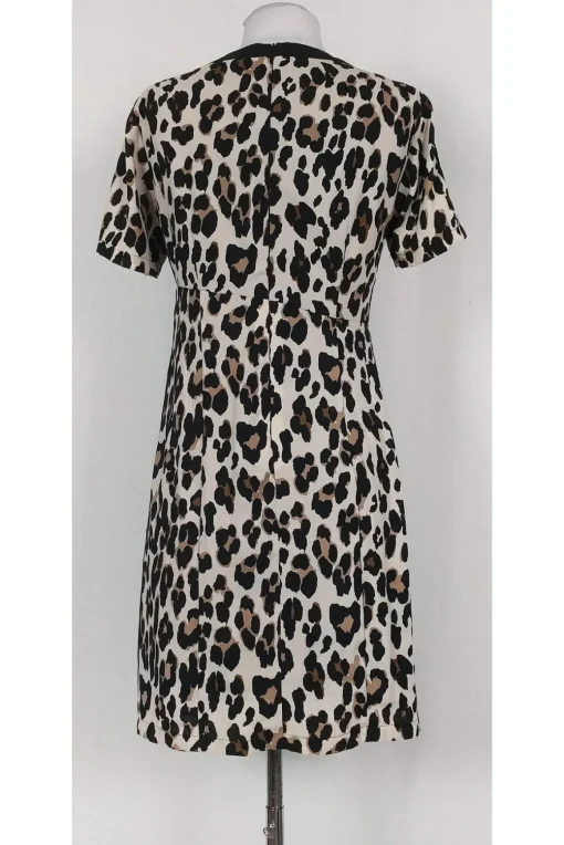 Nanette Lepore - Animal Print Dress w/ Zipper Hem Sz 2