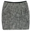 Nanette Lepore - Black & White Woven Tweed Pocket Skirt Sz 2