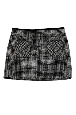 Nanette Lepore - Black & White Tweed Skirt Sz 12