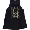 Nanette Lepore - Black Silk Embellished Tank Sz 4