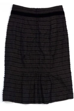 Nanette Lepore - Brown & Black Satin Skirt Sz 2