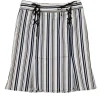 Nanette Lepore - Brown & Navy Lace-Up Skirt - Sz 4