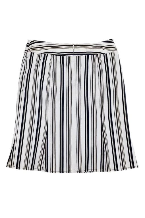 Nanette Lepore - Brown & Navy Lace-Up Skirt - Sz 4