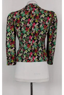 Nanette Lepore - Floral Zip Blazer Sz 2