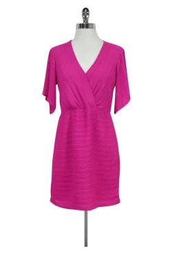 Nanette Lepore - Hot Pink Textured Dress Sz 2