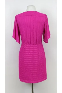 Nanette Lepore - Hot Pink Textured Dress Sz 2