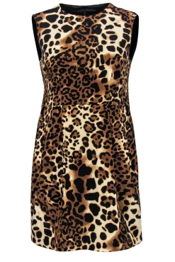 Nanette Lepore - Leopard Printed Silk Fit & Flare Dress Sz 4