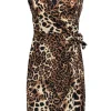 Nanette Lepore - Leopard Print Silk Faux Wrap Dress Sz 8