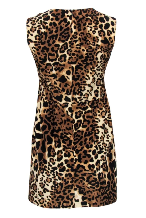 Nanette Lepore - Leopard Printed Silk Fit & Flare Dress Sz 4