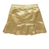 Nanette Lepore - Metallic Gold A-Line Skirt Sz 0