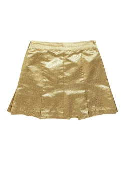 Nanette Lepore - Metallic Gold A-Line Skirt Sz 0