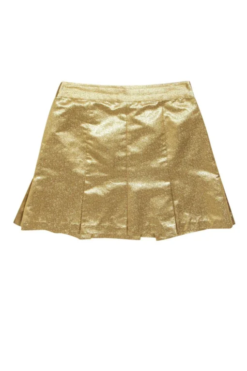 Nanette Lepore - Metallic Gold A-Line Skirt Sz 0