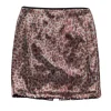 Nanette Lepore - Pink & Silver Sequin Skirt Sz 4