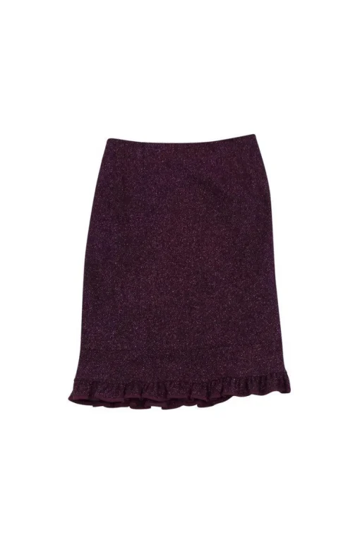 Nanette Lepore - Purple Tweed Skirt Sz 2