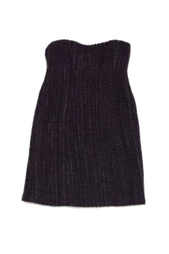 Nanette Lepore - Purple Tweed Strapless Dress Sz S