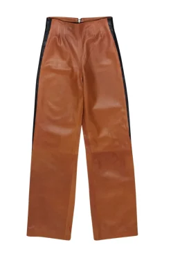 Napoleon - Tan & Black Leather Pants Sz XS