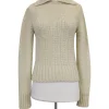 Narciso Rodriguez - Cream Cable Knit Sweater Sz S