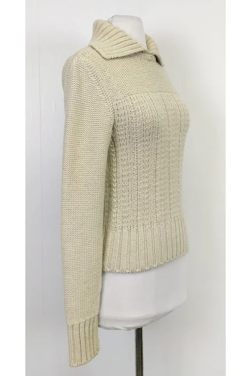 Narciso Rodriguez - Cream Cable Knit Sweater Sz S