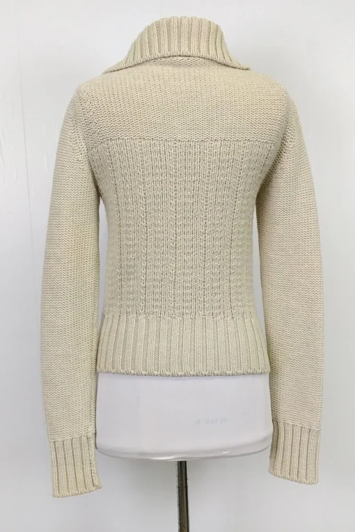 Narciso Rodriguez - Cream Cable Knit Sweater Sz S