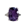 No Label - Sterling Silver & Purple Amethyst Ring Sz 8