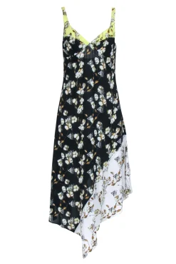 Off-White - Black & Yellow  Logo Print Dress Sz 6