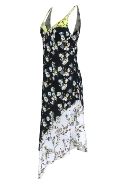Off-White - Black & Yellow  Logo Print Dress Sz 6