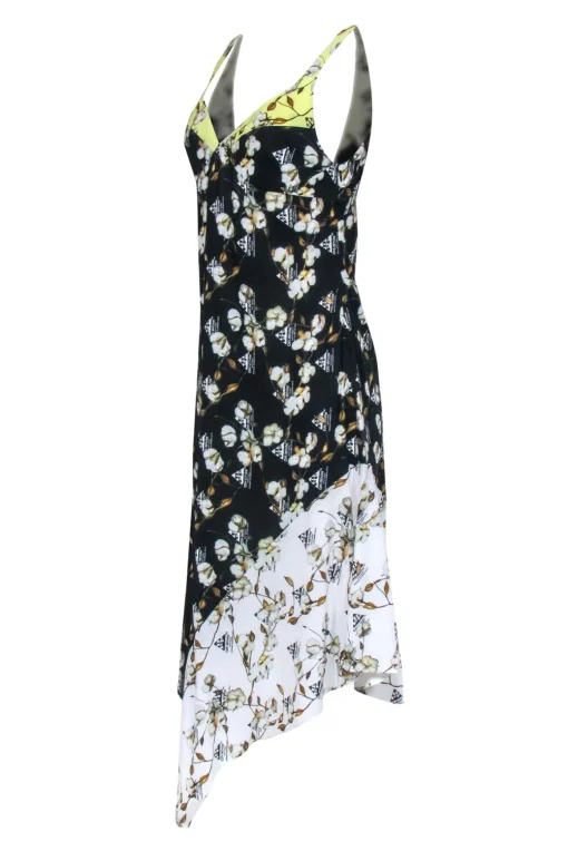 Off-White - Black & Yellow  Logo Print Dress Sz 6