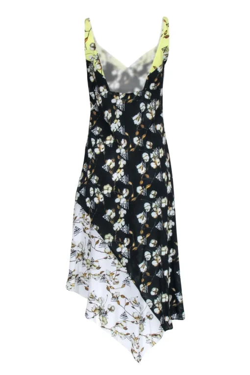 Off-White - Black & Yellow  Logo Print Dress Sz 6