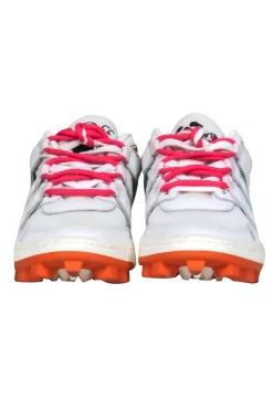 Off-White - White & Multicolored Leather "Mountain Cleats" Sz 6