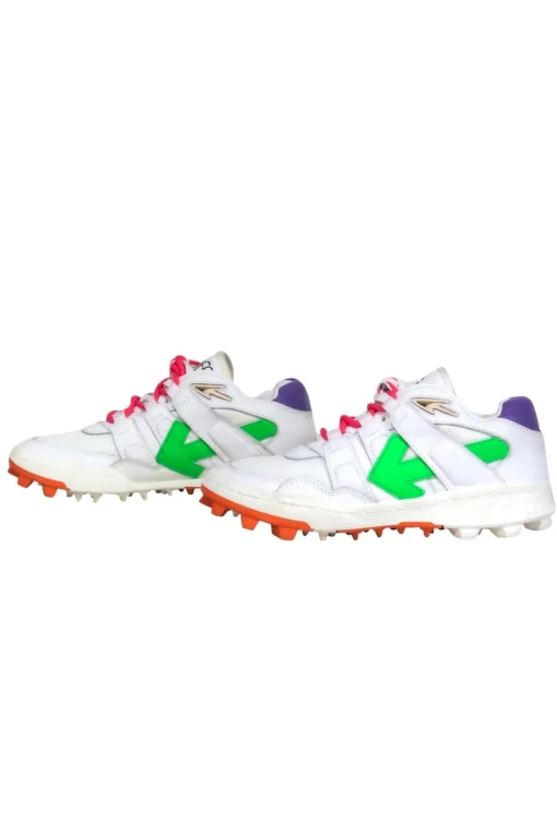 Off-White - White & Multicolored Leather "Mountain Cleats" Sz 6