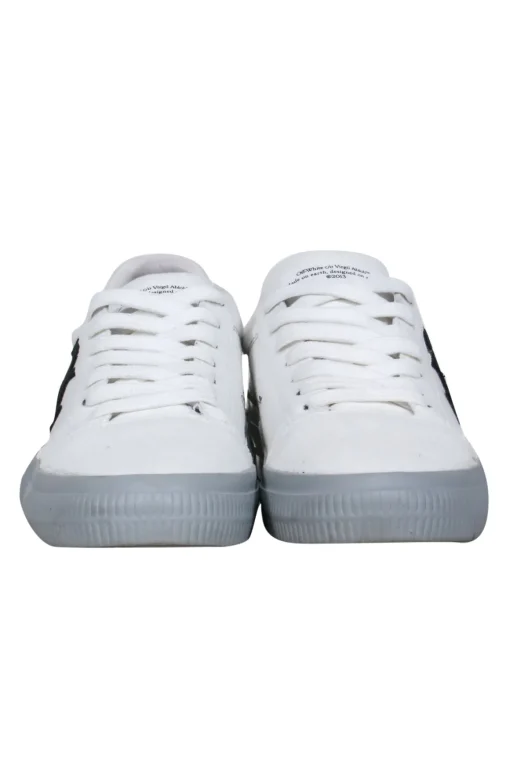 Off-White - White Seakers w/ Logo & Tag Detail Sz 9