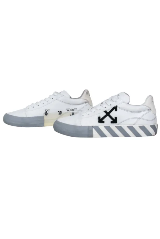 Off-White - White Seakers w/ Logo & Tag Detail Sz 9