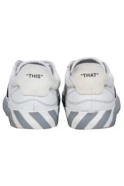 Off-White - White Seakers w/ Logo & Tag Detail Sz 9