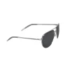 Oliver Peoples - Silver & Black Aviator Sunglasses