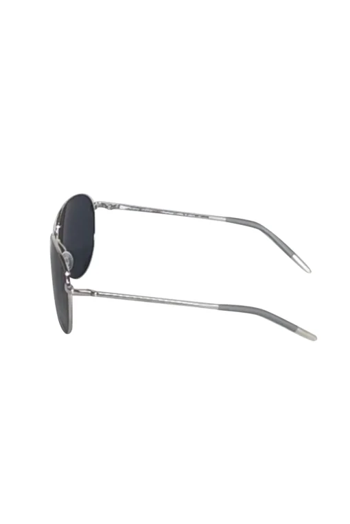 Oliver Peoples - Silver & Black Aviator Sunglasses