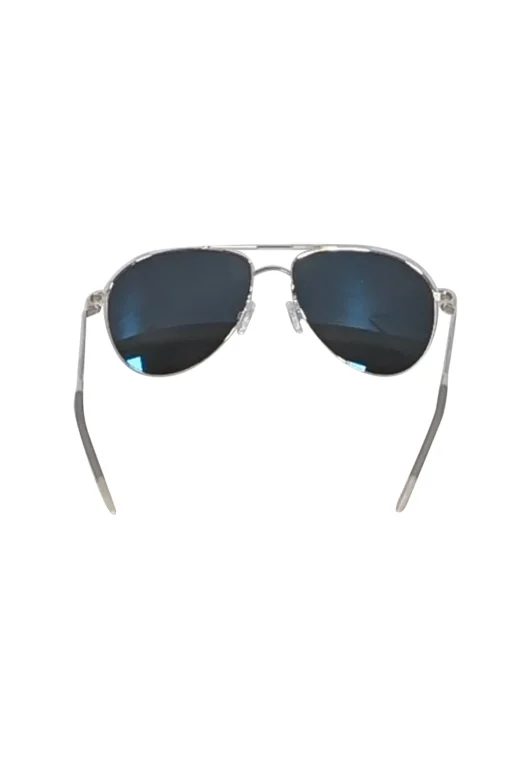 Oliver Peoples - Silver & Black Aviator Sunglasses