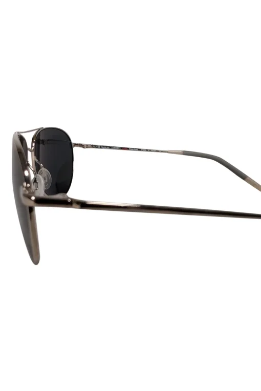 Oliver Peoples - Silver & Black Aviator Sunglasses