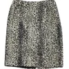 Oscar de la Renta - Animal Print Pencil Skirt Sz 8
