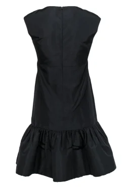 Oscar de la Renta - Black Silk Taffeta Dress Sz 6