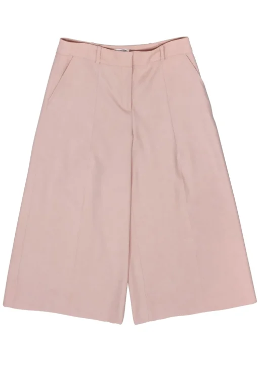 Oscar De La Renta - Blush Pink Wide Crop Pant Sz 10