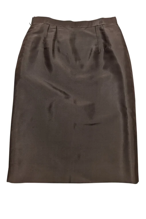 Oscar de la Renta - Brown Straight Skirt Sz 8