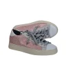 P448 - Pink Knit Sneakers w/ White Trims Sz 8