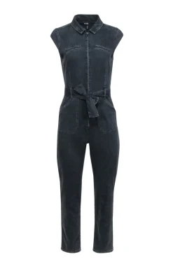 Paige - Black Wash Denim Jumpsuit Sz 2