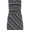 Parker - Black & White Patterned Knit Tank Bodycon Dress Sz S