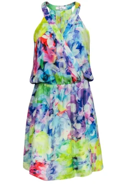Parker - Bright Marbled Fit & Flare Dress Sz S