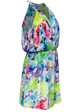 Parker - Bright Marbled Fit & Flare Dress Sz S